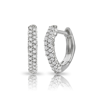 Diamond Hoop Earrings