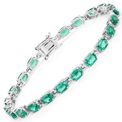 Created Emerald Bracelet