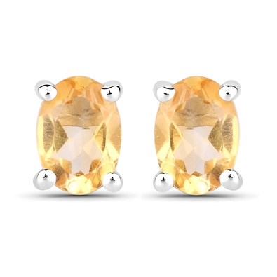 Citrine Oval Earrings