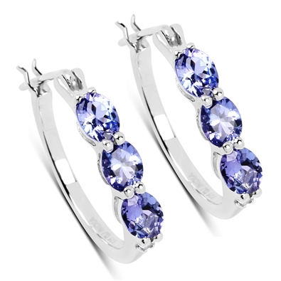 Tanzanite &  Diamond Earrings