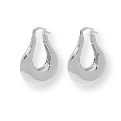 Teardrop Latch Lock Earrings