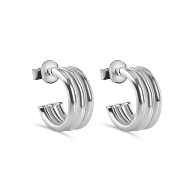 Triple Semi Hoop Earrings