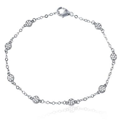 Floral CZ Bracelet