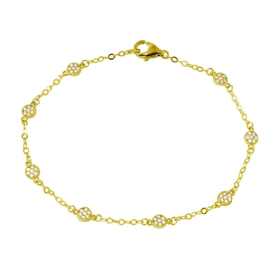 Floral CZ Bracelet