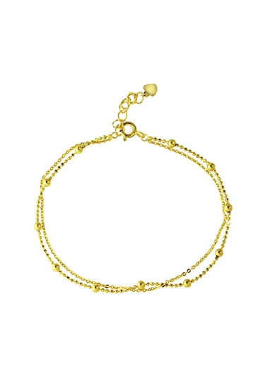 Double Strand DC Bead Chain Bracelet