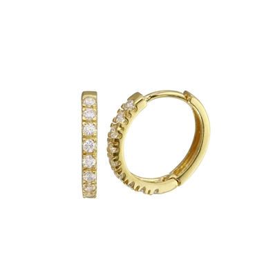 CZ Huggie Earrings