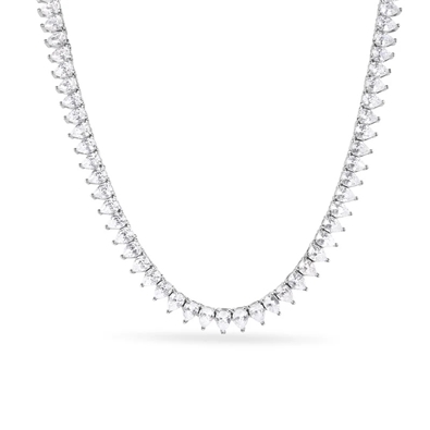 Pear cut CZ Tennis Necklace