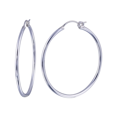2MM Hoop Earring Rounded Hinge
