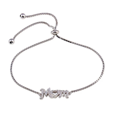 Lariat Mom CZ Bracelet