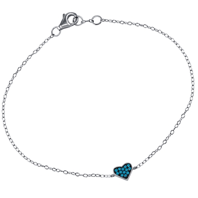 Turquoise Heart Bracelet