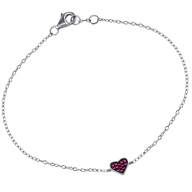 CZ Heart Bracelet