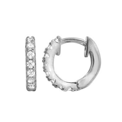 CZ Huggie Earrings