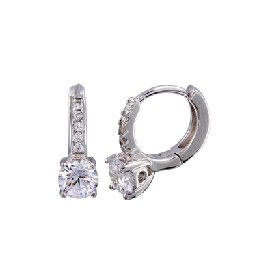 CZ Huggie Earrings