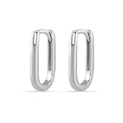 Oval shaped Latch Lock Earrings