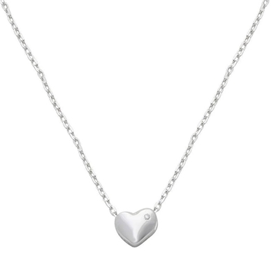 Small Heart with Stone Necklace