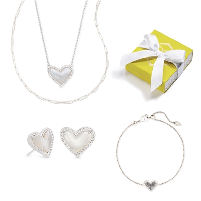 Silver Ari Heart Deluxe Set