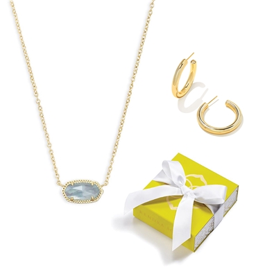 Elisa Necklace and Colette Earrings Set
