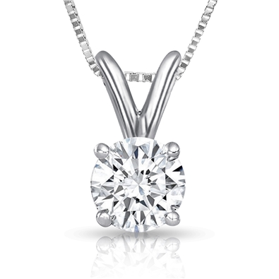 Round Lab Grown Diamond Necklace