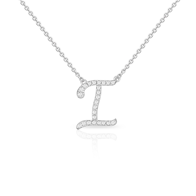 Diamond Cursive Init.  W/Chain