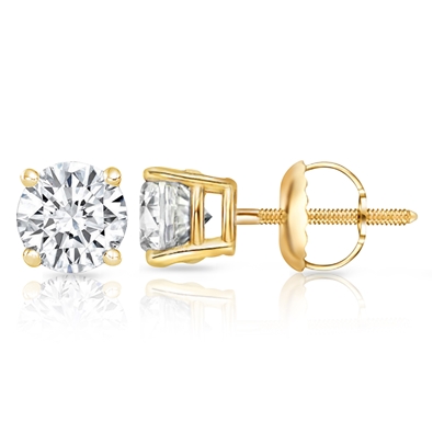 Princess cut Dia. Stud Earrings