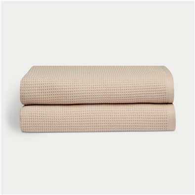 Waffle Bath Towel 2pc Set
